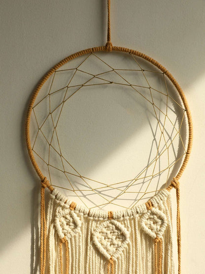 Macrame Dream Catcher Bohemian Leaf Wall Hanging Nordic Decor Boho Handmade Tapestry Ornaments for Home Living Room Decoration - NestFlora